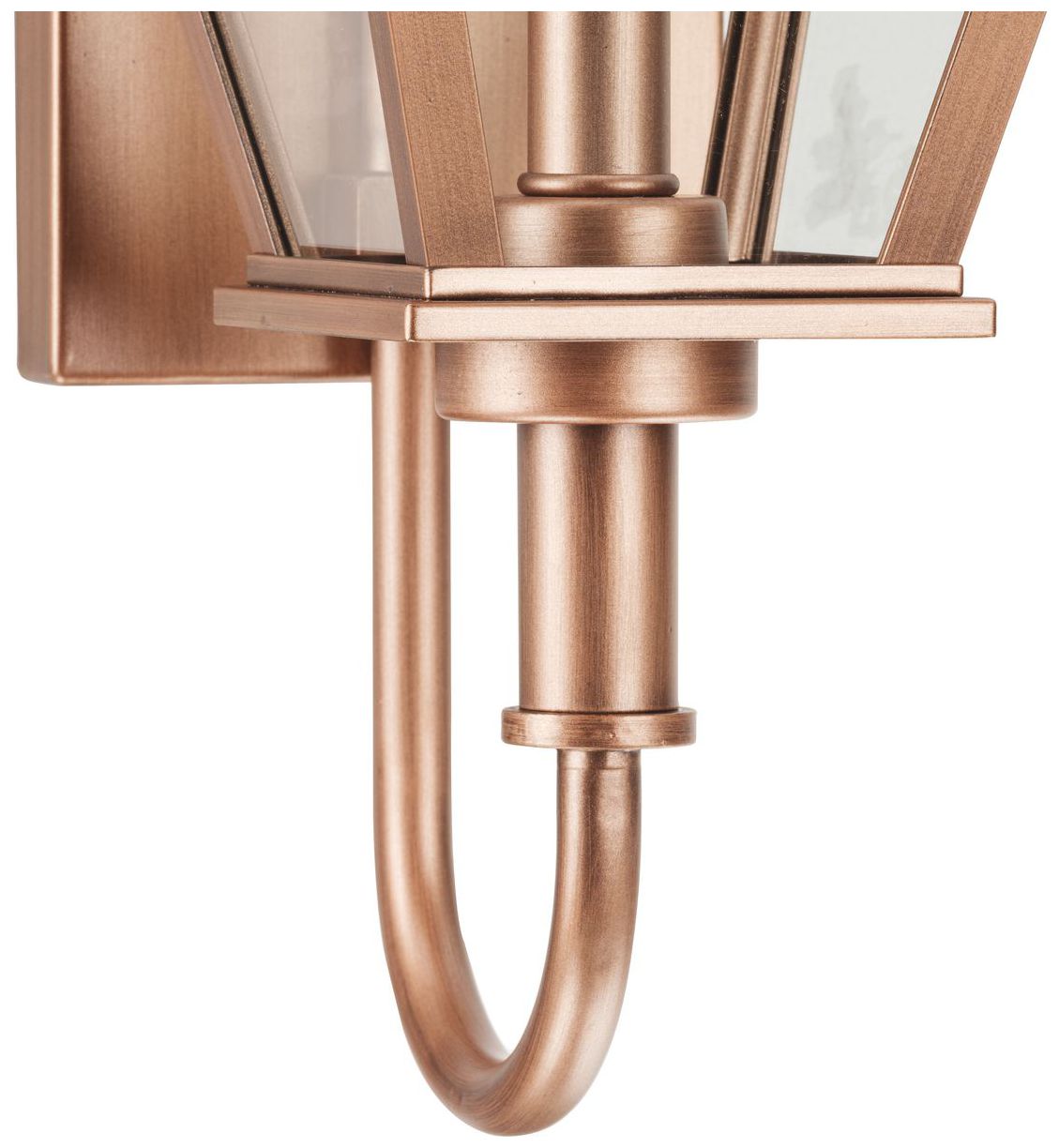Bradshaw Collection One-Light Clear Glass Small Outdoor Wall Lantern