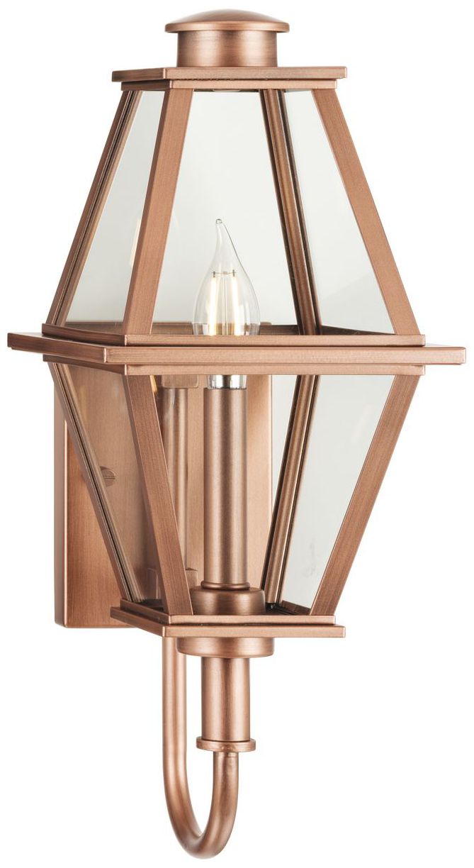 Bradshaw Collection One-Light Clear Glass Small Outdoor Wall Lantern
