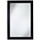 Bradwick Black 24" x 36" Wood Wall Mirror