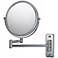 Braedyn Chrome 5x Magnified Makeup Wall Mirror