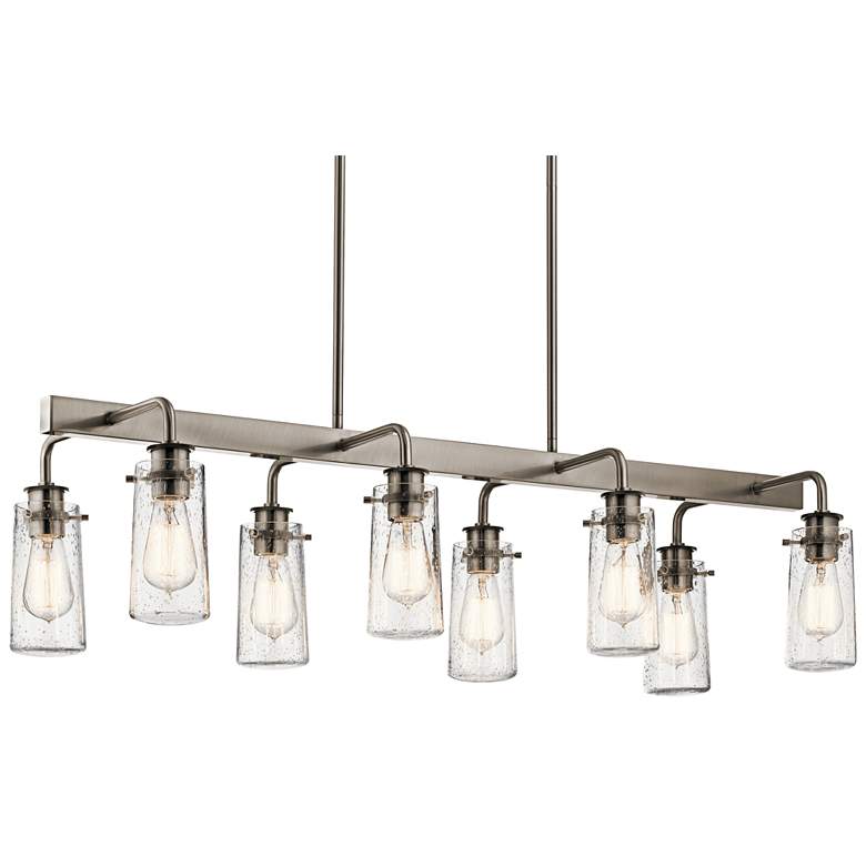 Image 2 Braelyn 42"W Classic Pewter Kitchen Island Light Chandelier