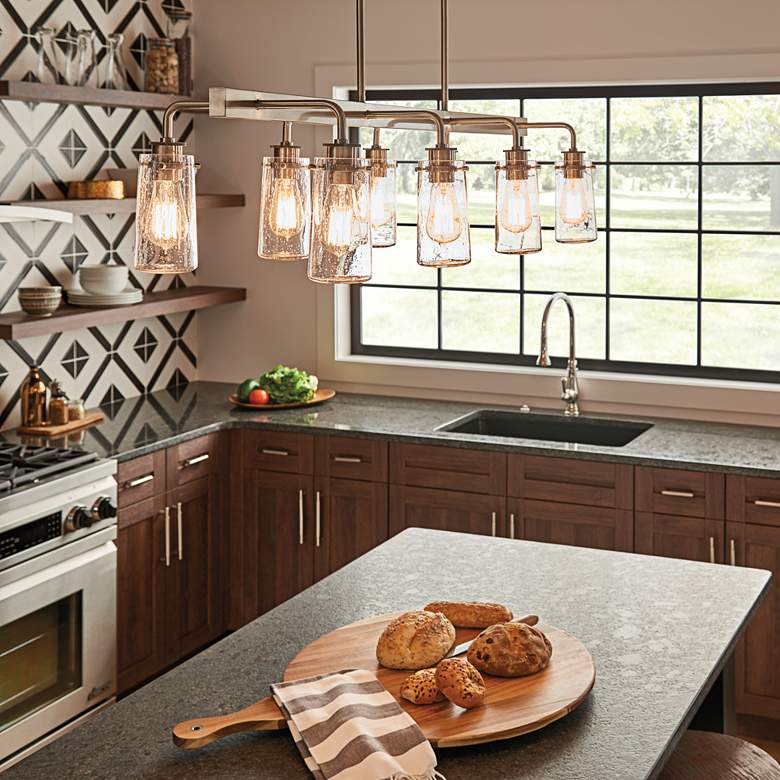 Image 5 Braelyn 42"W Classic Pewter Kitchen Island Light Chandelier more views