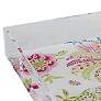 Braganza Clear Pink Animals and Florals Decorative Tray