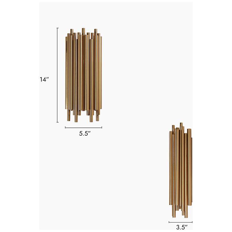 Image 2 Bragobar 2-Light Gold Wall Sconces more views