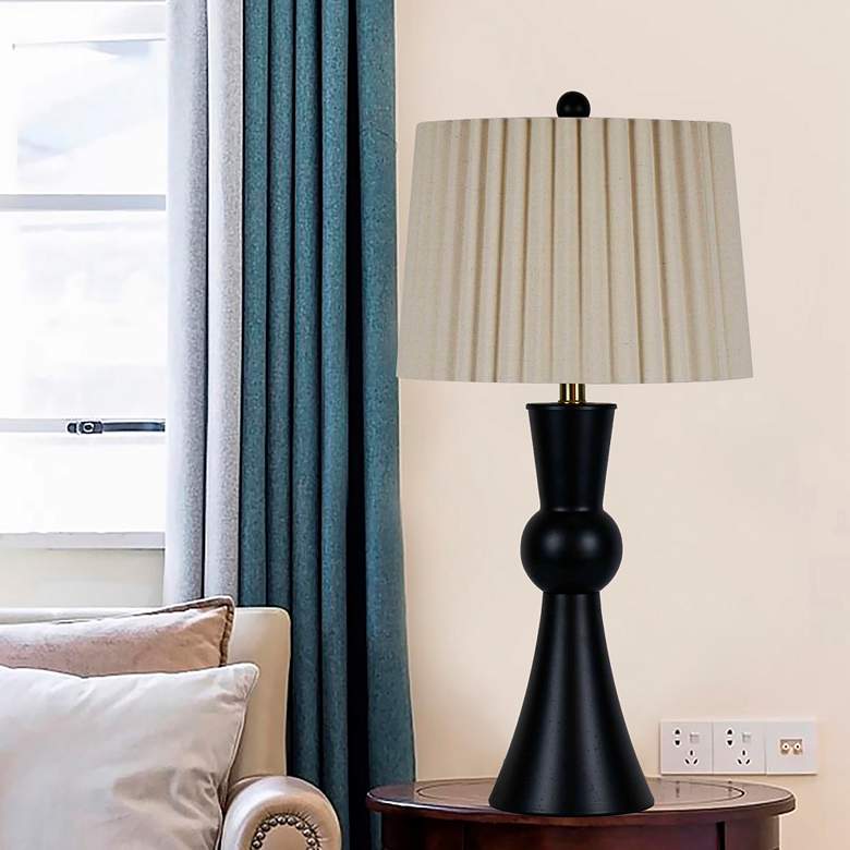 Image 3 Brahe Black Metal Table Lamps Set of 2 more views