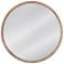 Brahms White-Washed Brown 36" Round Wall Mirror