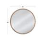 4_Brahms White-Washed Brown 36" Round Wall Mirror more views