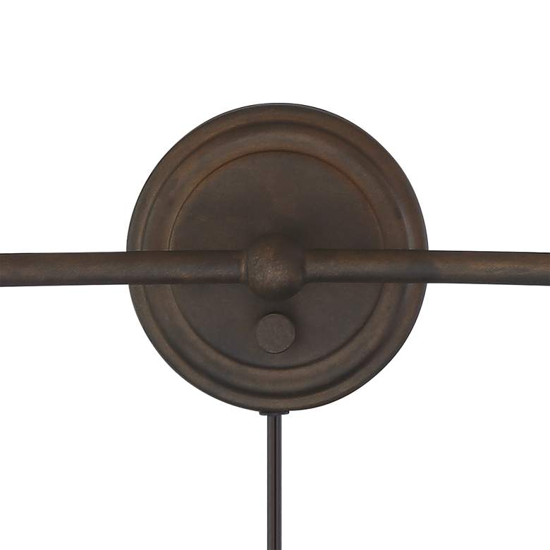 Braidy Bronze 2-Light Plug-In Wall Sconce more views