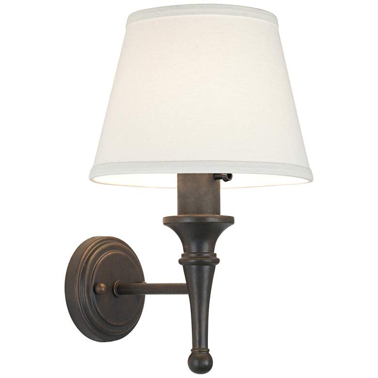 Image 4 Braidy Bronze Plug-in Wall Sconce with Cord Cover more views