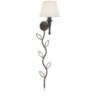 Braidy Bronze Plug-In Wall Sconce with Cord Cover