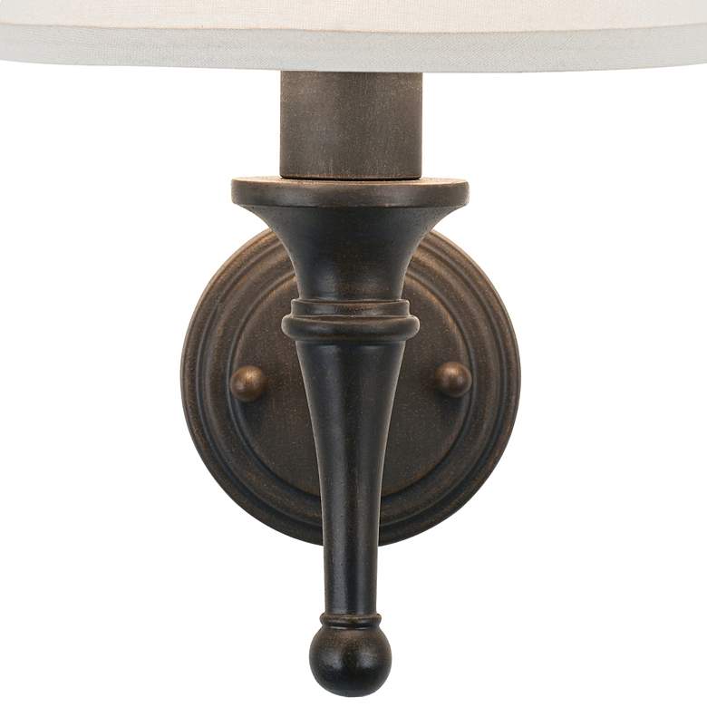 Image 3 Braidy Bronze Plug-In Wall Sconce with USB Dimmer more views