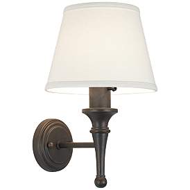 Image4 of Braidy Bronze Plug-In Wall Sconce with Vita Cord Cover more views