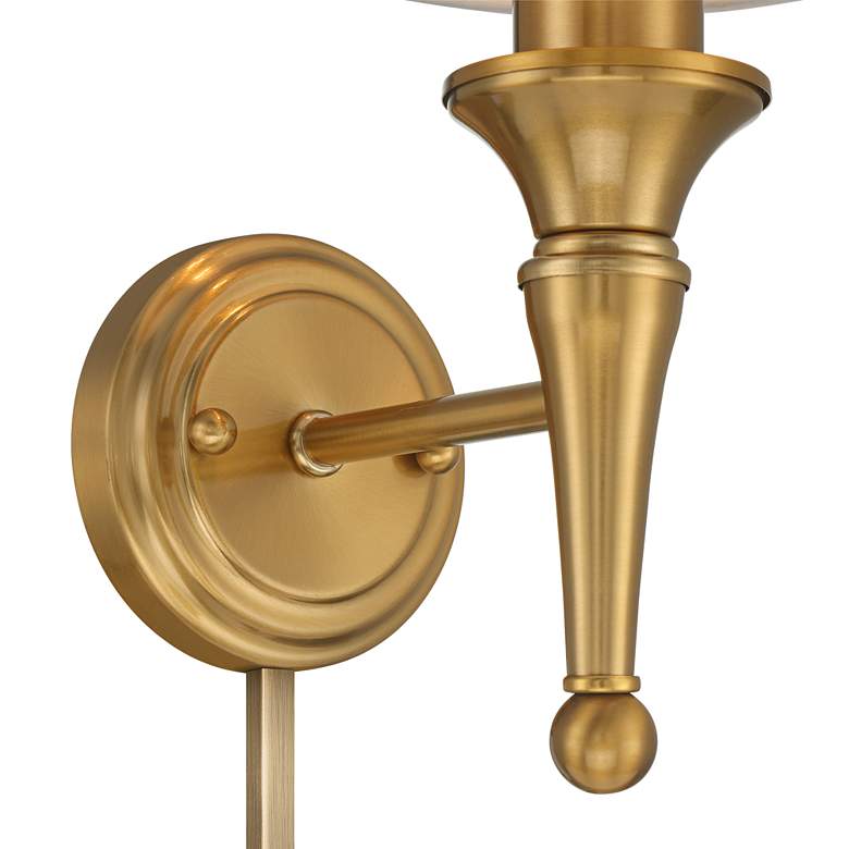 Image 3 Braidy Warm Gold Plug-in Wall Sconce with Cord Cover more views