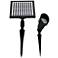 Bram 5" High Black Finish Dusk to Dawn Solar-Powered LED Spot Light