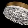 4_Bramble 12" Wide Aged Brass and Crystal LED Ceiling Light more views