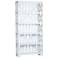 Brambleton 89" High Painted White Wood 5-Shelf Bookcase
