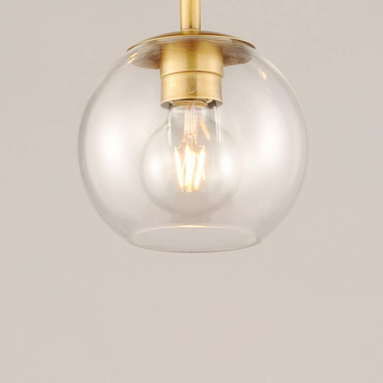 Image 3 Branch 1-Light 7" Wide Natural Aged Brass Pendant Light more views
