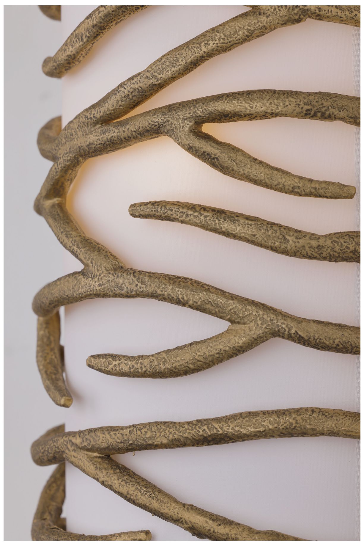 Image 3 Branch Reality 16" High Ashen Gold Wall Sconce more views