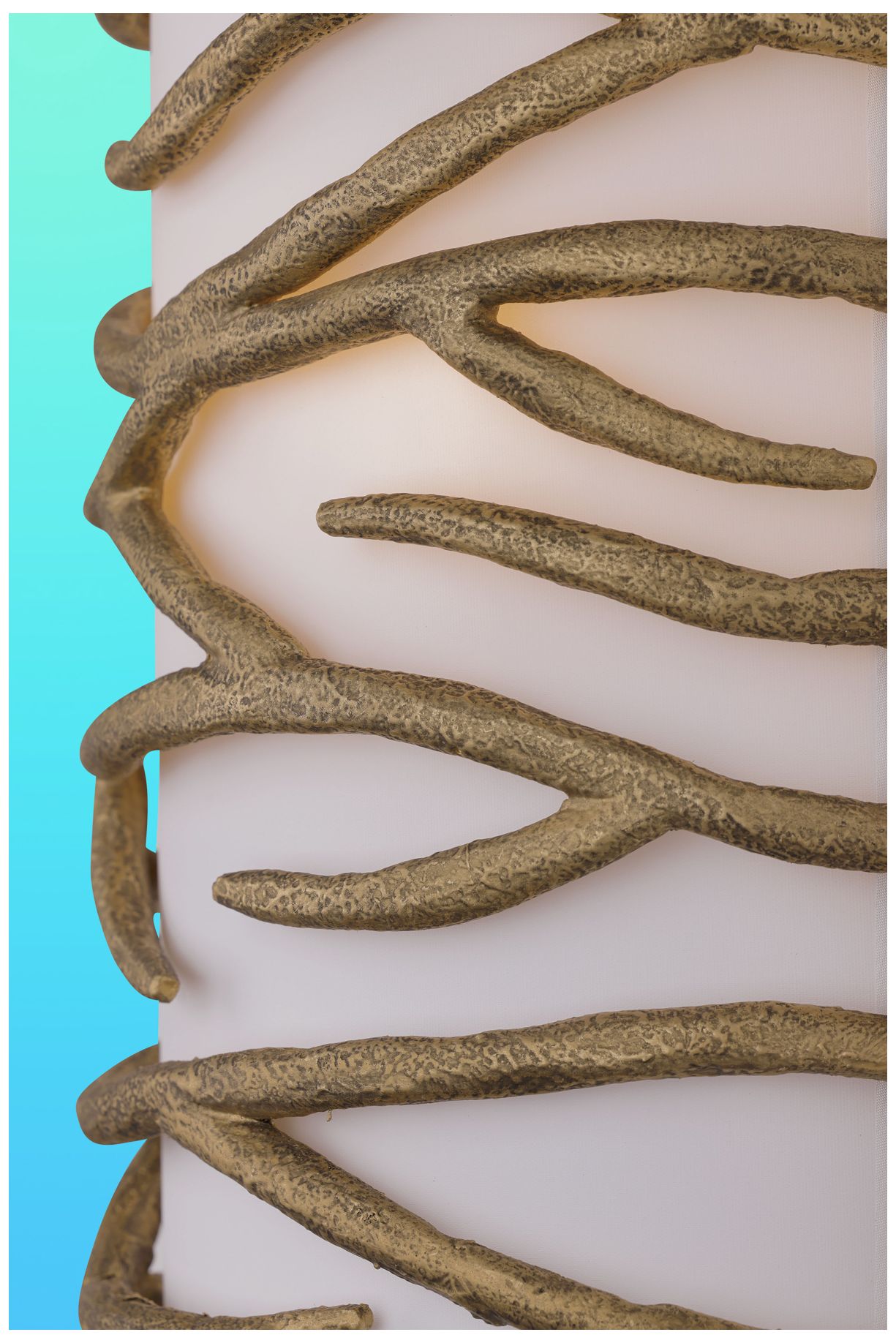 Branch Reality 16" High Ashen Gold Wall Sconce