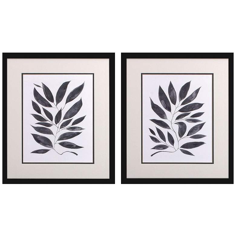 Image 1 Branched Compo 17"W x 20"H Framed Art Set of 2