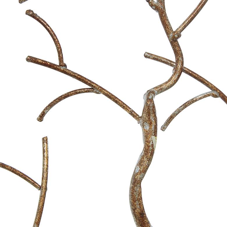 Image 4 Branched Out 32" Wide Polished Silver Gold Tree Sculpture more views