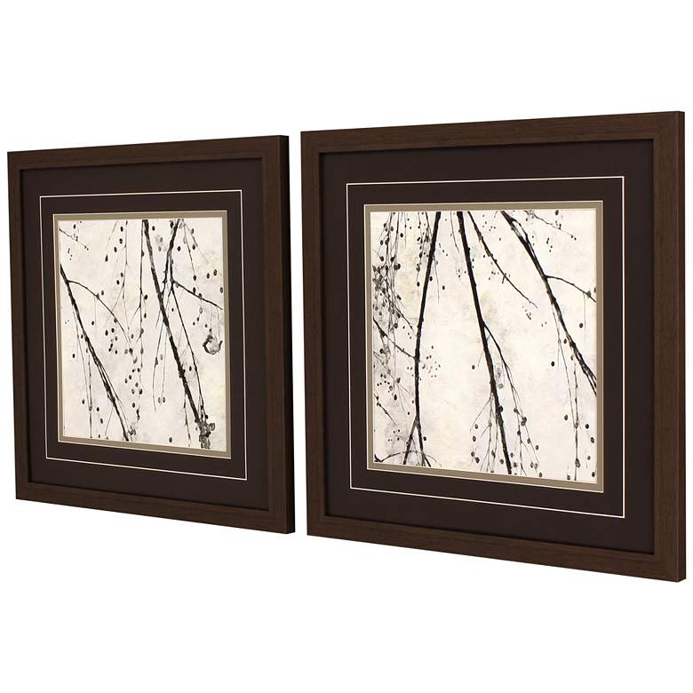 Image 5 Branches I 29" Square 2-Piece Giclee Framed Wall Art Set more views