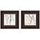 Branches II 29" Square 2-Piece Giclee Framed Wall Art Set
