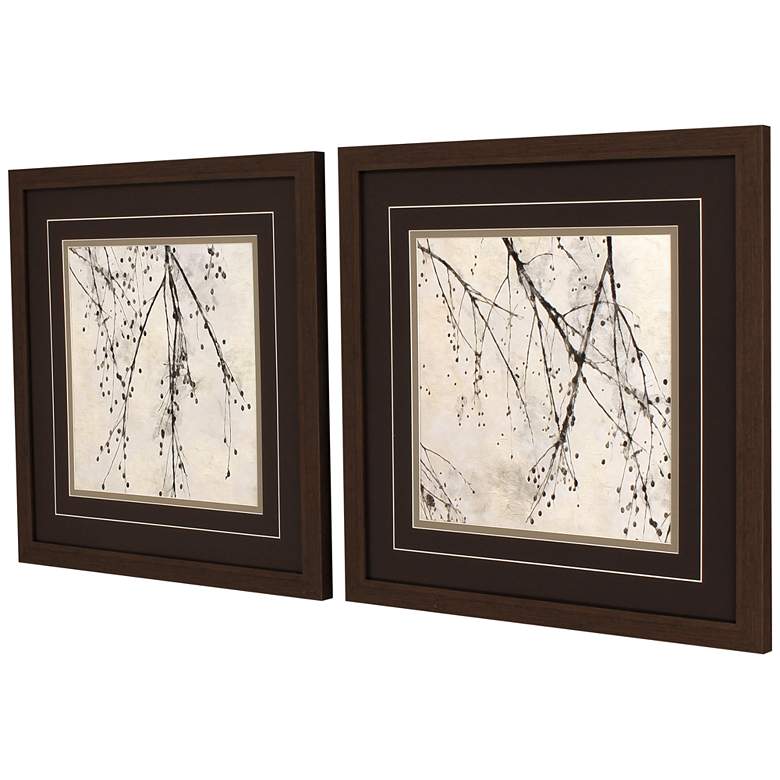 Image 5 Branches II 29" Square 2-Piece Giclee Framed Wall Art Set more views