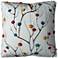 Branches Multi-Color Abstract Tree 20" Square Throw Pillow