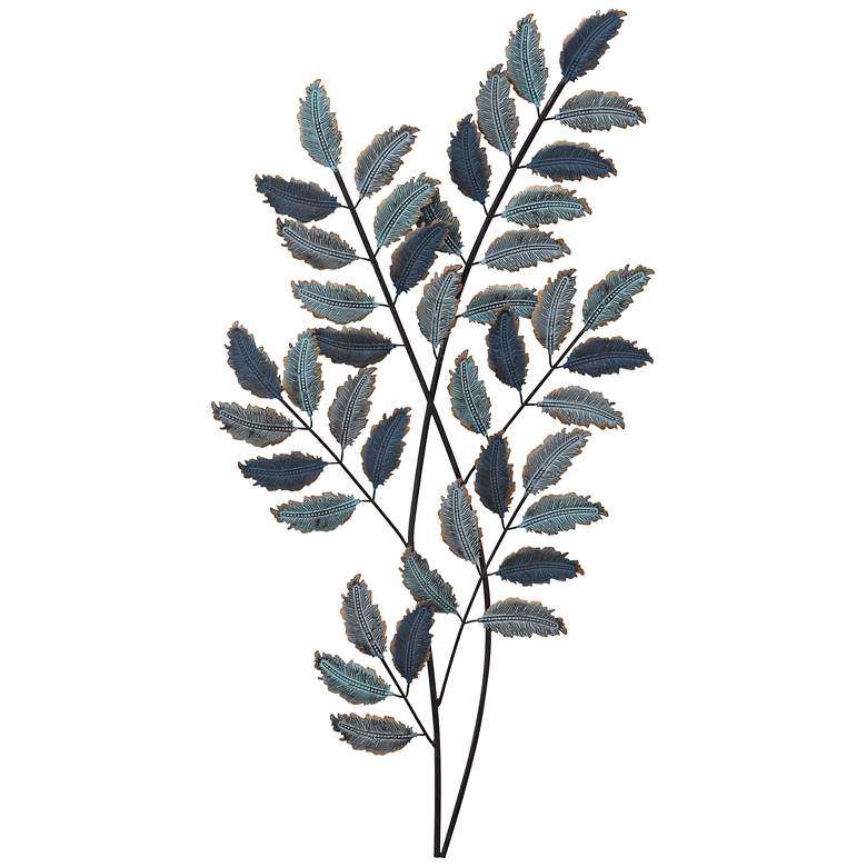 Image 1 Branches with Leaves 32" High Metal Wall Art