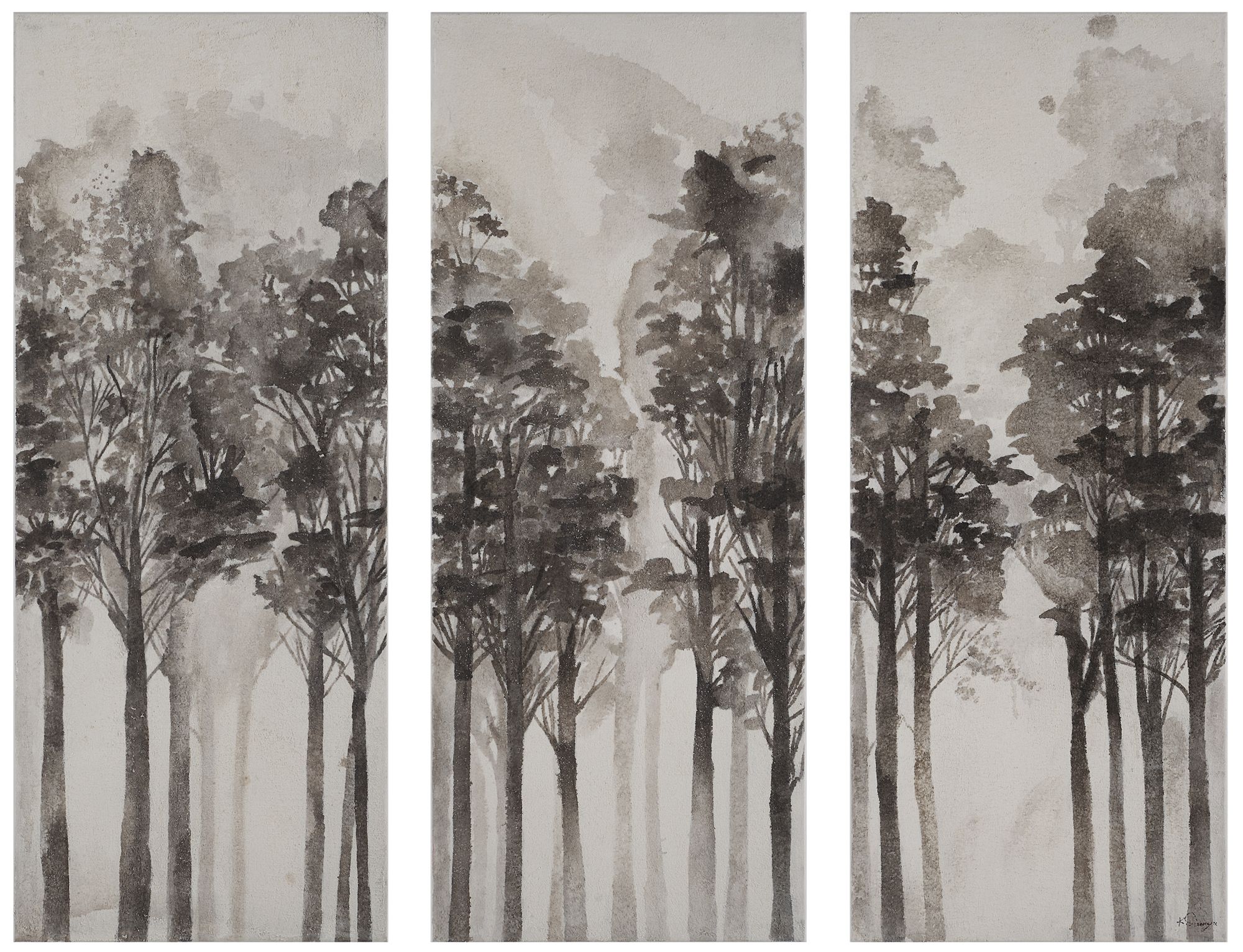 Image 2 Branching Out 50" H x 20" W Canvas Art, (3 Piece Set) more views
