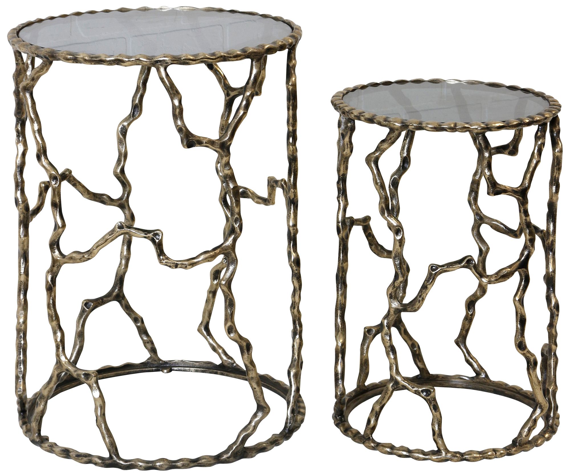 Image 2 Branchwork Cylinder Nesting Accent Table - Set of 2