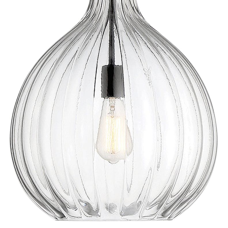Image 2 Brandon 1-Light Pendant in Matte Black more views