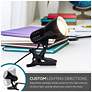 Brandon 5.25" High Gloss Black Mini-Clip Task Lamp