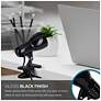 Brandon 5.25" High Gloss Black Mini-Clip Task Lamp
