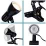 Brandon 5.25" High Gloss Black Mini-Clip Task Lamp