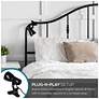 Brandon 5.25" High Gloss Black Mini-Clip Task Lamp