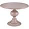 Brandsmere 42" Wide Gray Round Pedestal Dining Table