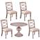 Brandsmere Gray Wood 5-Piece Dining Table and Chair Set