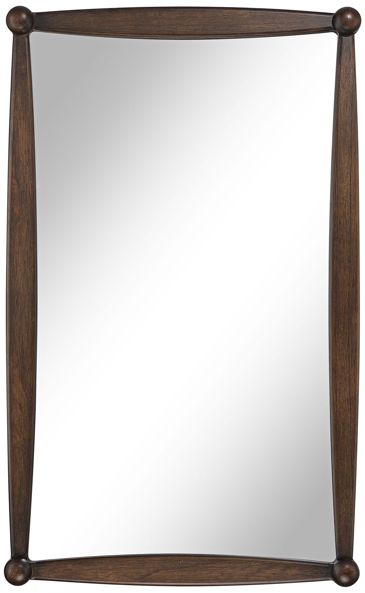 Image 2 Brandy 24" x 39" Pine Wood Traditional Rectangle Wall Mirror