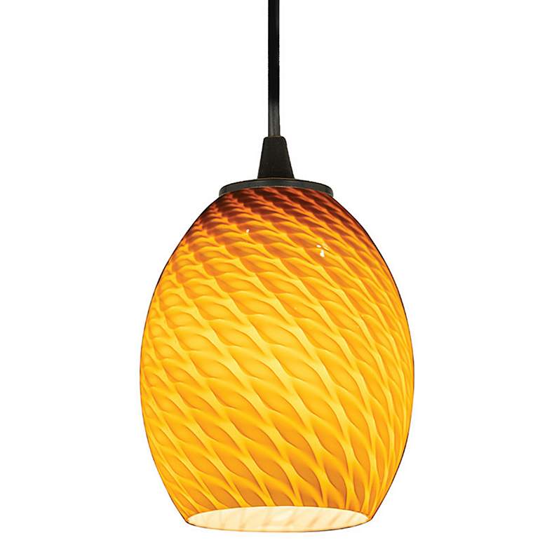 Image 4 Brandy FireBird 6" Wide Oil-Rubbed Bronze LED Mini Pendant more views
