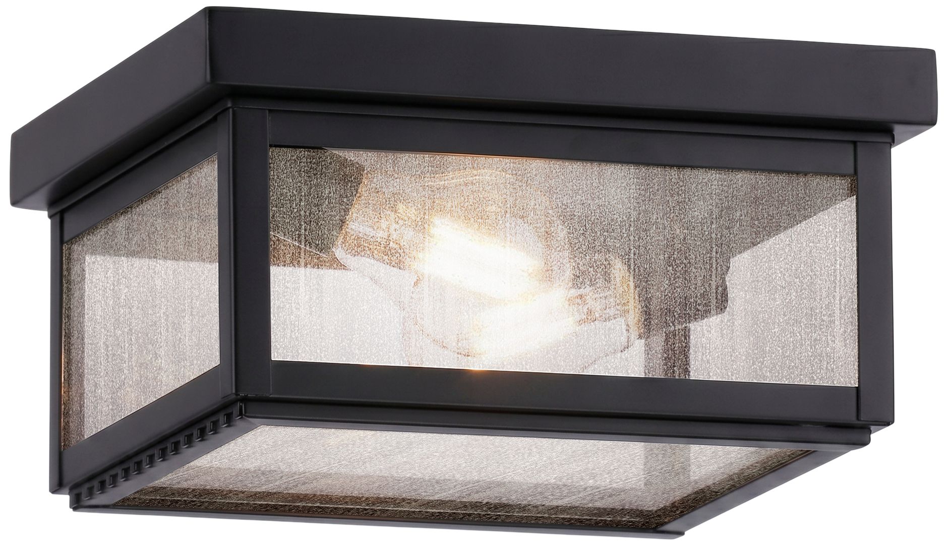 Branford - 2 Light - 10 inch - Matte Black - Solid Brass - Semi Flush