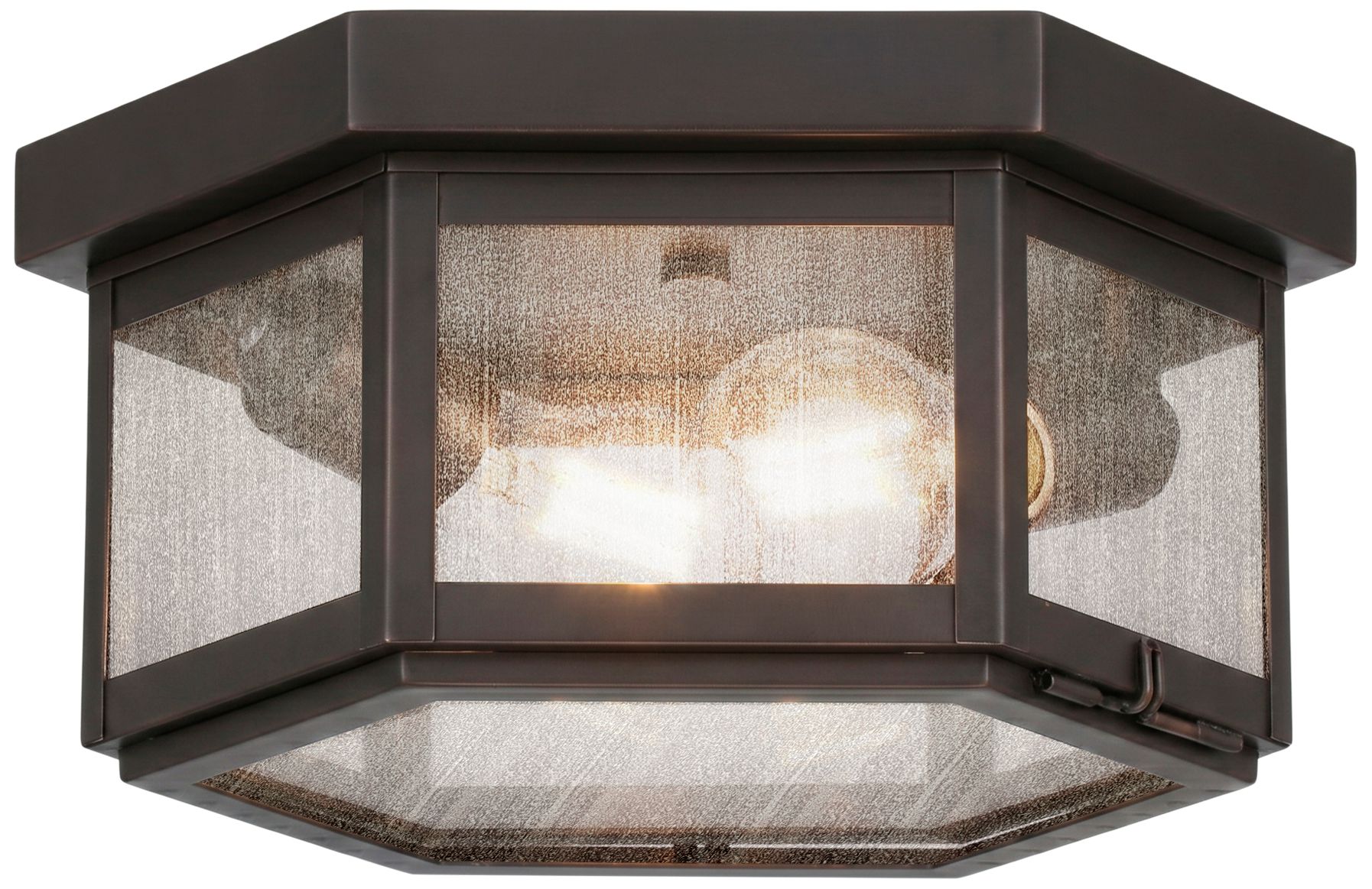 Branford - 2 Light - 11 inch - Dark Brass - Solid Brass - Semi Flush