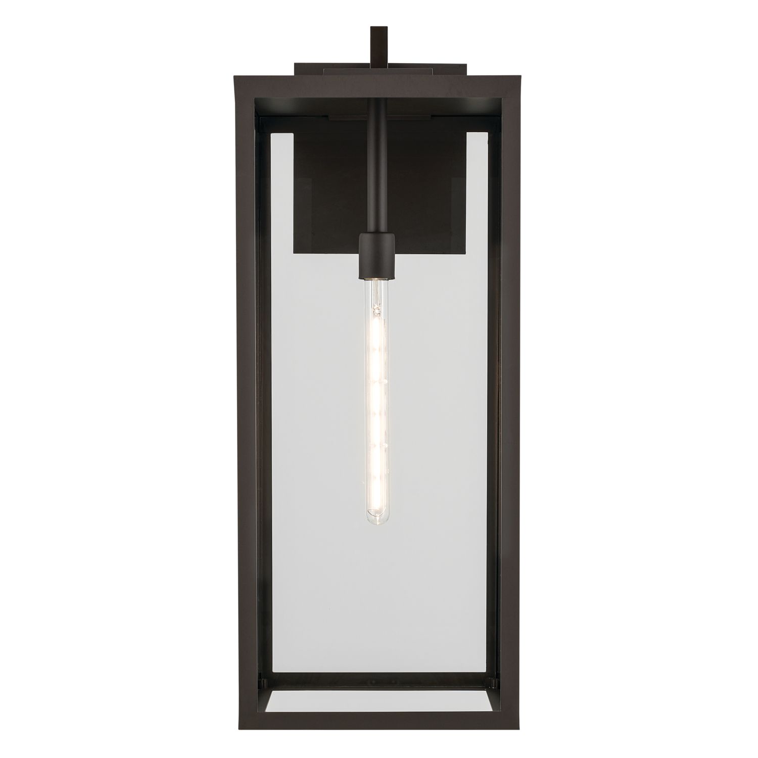 Image 2 Branner 30 inch 1 Light Outdoor Wall Light with Clear Glass in Olde Bronze more views
