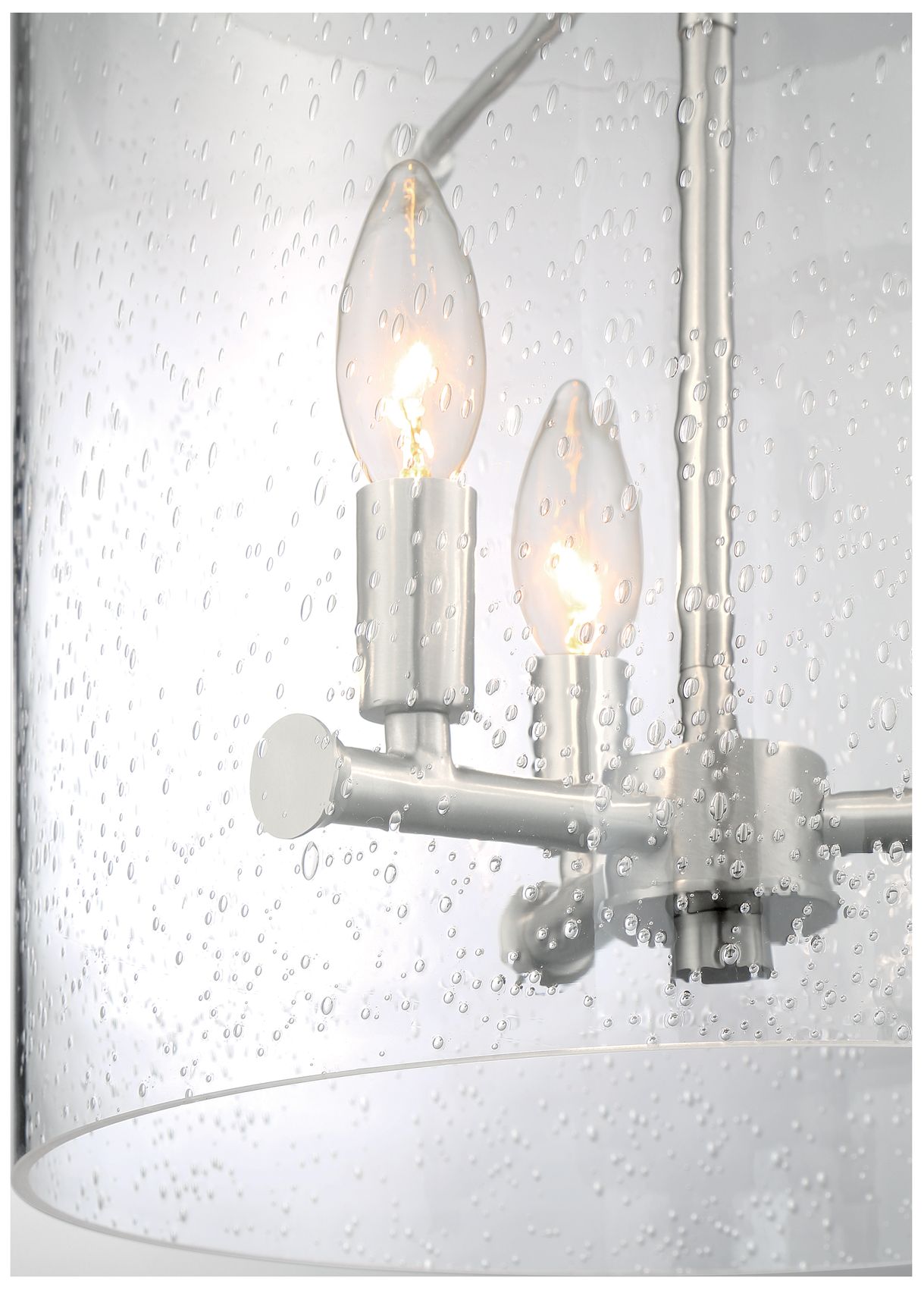 Image 3 Bransel; 3 Light; Pendant Fixture; Brushed Nickel Finish more views