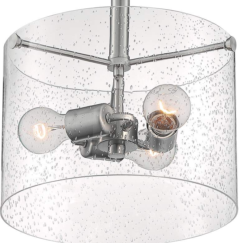 Image 2 Bransel; 3 Light; Semi-Flush Fixture; Brushed Nickel Finish more views