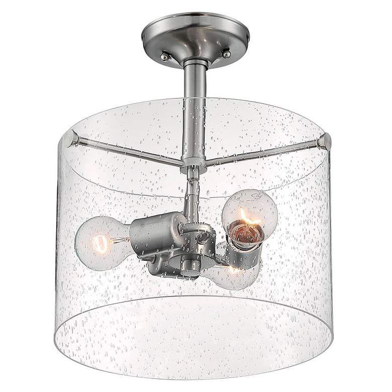 Image 3 Bransel; 3 Light; Semi-Flush Fixture; Brushed Nickel Finish more views