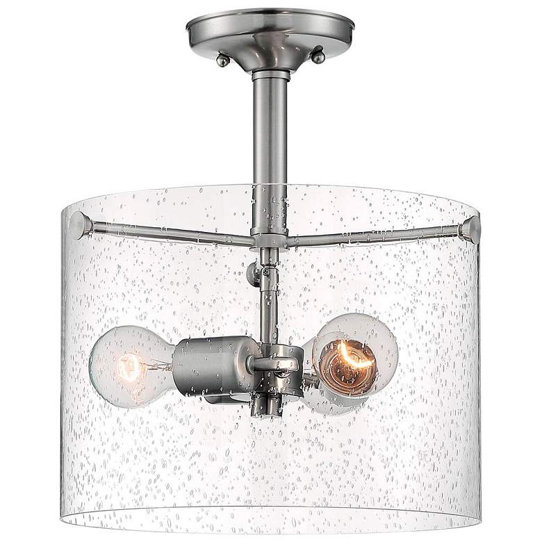 Image 4 Bransel; 3 Light; Semi-Flush Fixture; Brushed Nickel Finish more views