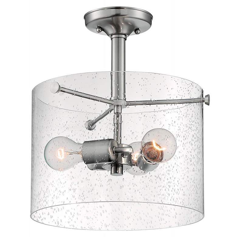 Image 5 Bransel; 3 Light; Semi-Flush Fixture; Brushed Nickel Finish more views