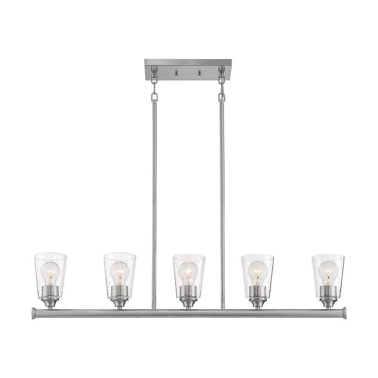 Image 2 Bransel; 5 Light; Island Pendant Fixture; Brushed Nickel Finish more views